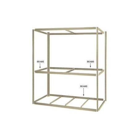 Global Equipment 12" Long Tan Single Rivet Beam 254CP47